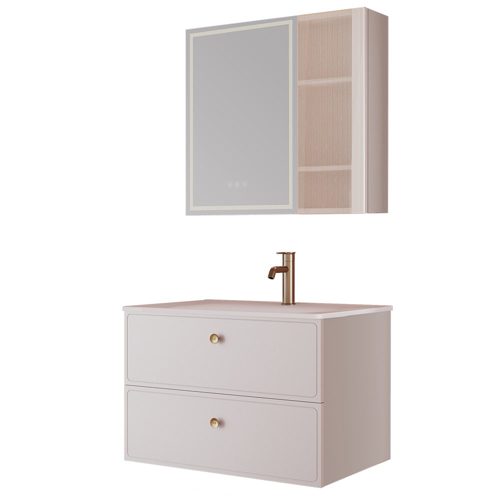 BC6301-080陶瓷盆款 生态实木榴莲视频软件柜