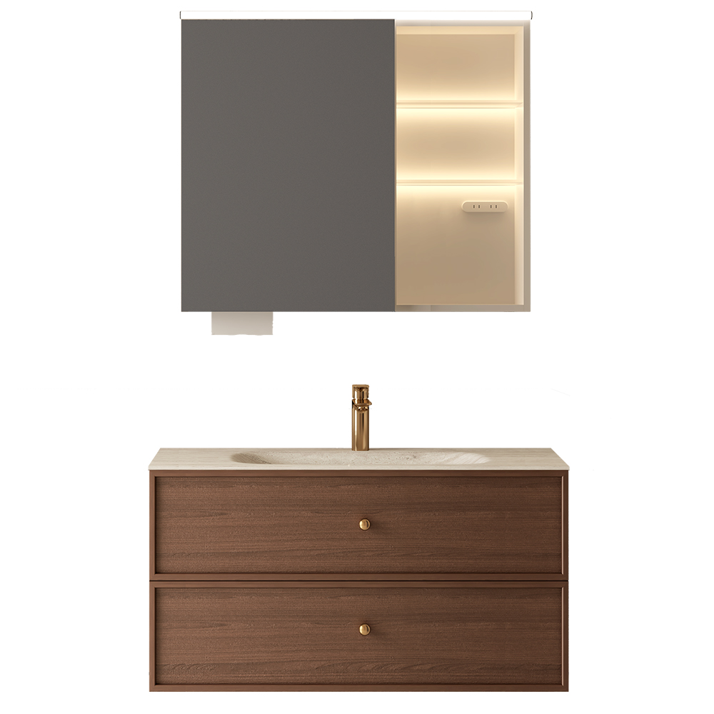 BC6302-090热弯岩板款 生态实木榴莲视频软件柜