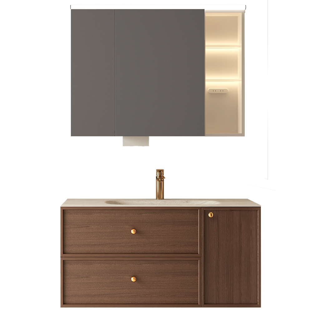 BC6302-100热弯岩板款 生态实木榴莲视频软件柜