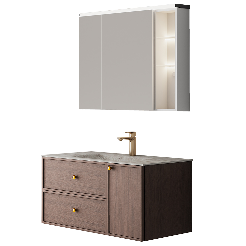 BC6302-100热弯岩板款 生态实木榴莲视频软件柜