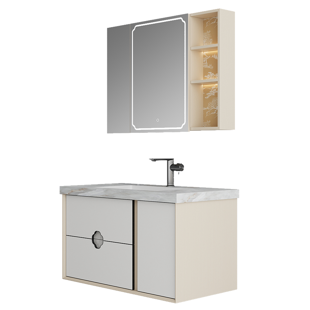 BC6303-100岩板款 生态实木榴莲视频软件柜