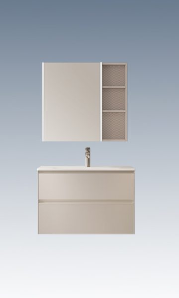 BC6550S-080C2陶瓷盆款 生态实木榴莲视频软件柜